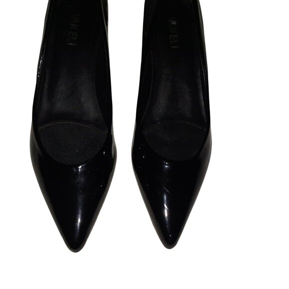 Vaneli Classic Black Patent Leather Pointed Kitten Heel Dress Pump Shoe Wm 8.5 N - Picture 7 of 8